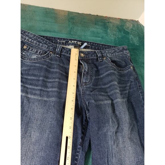 Apt 9 Jeans Size 14 Womens Blue Pants Stretch Denim Ladies Mid Rise Bootcut - Picture 6 of 11